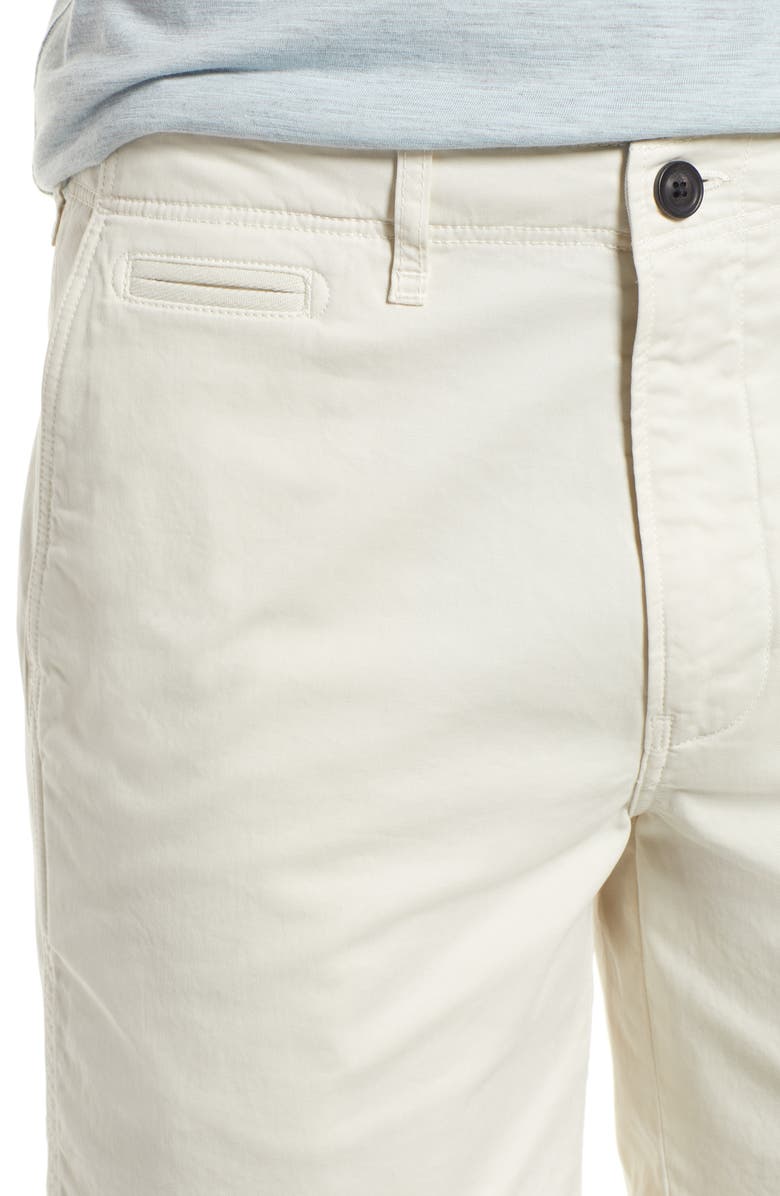 Billy Reid Men's Cotton Blend Chino Shorts, Alternate, color, Eggshell