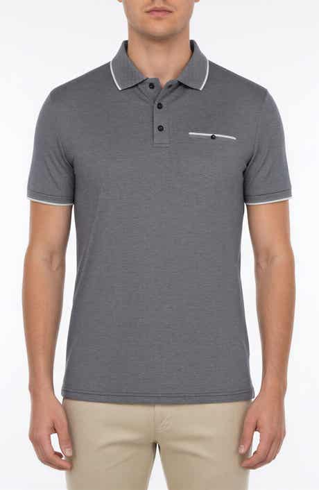 Victor Emmanuel Tipped Knit Polo