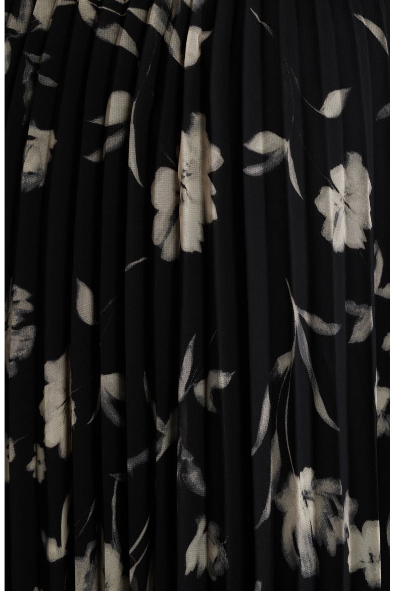 Pleated Pull-On Skirt, Alternate, color, ANNE BLACK MULTI