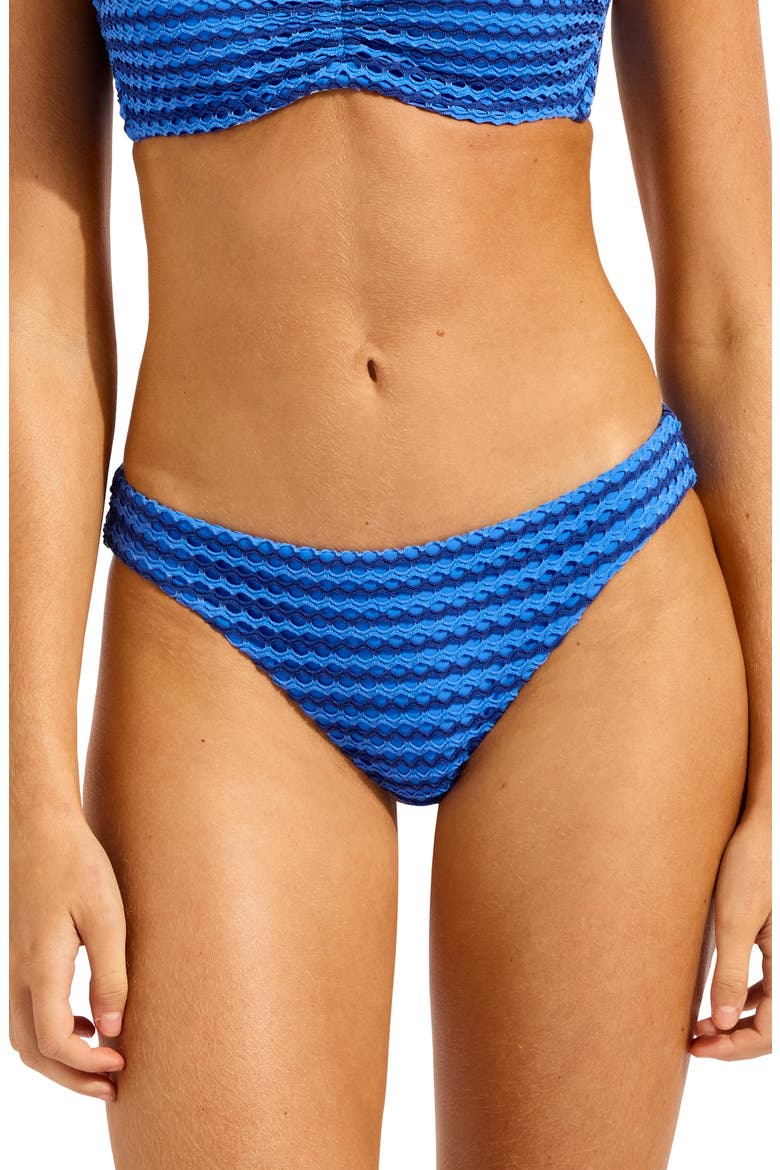 Stripe Bikini Bottoms, Main, color, SAPPHIRE