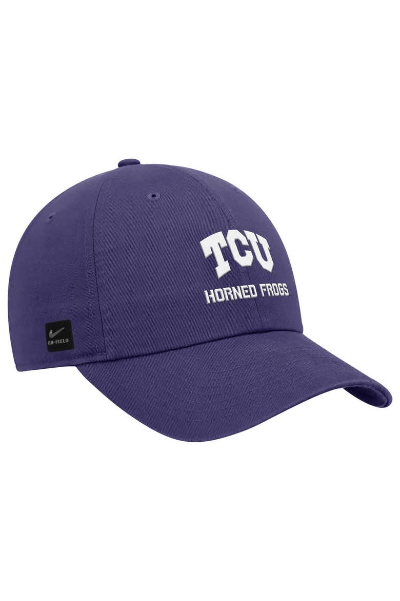 Men's Nike Purple TCU Horned Frogs 2025 On-Field Club Adjustable Hat, Alternate, color, Purple