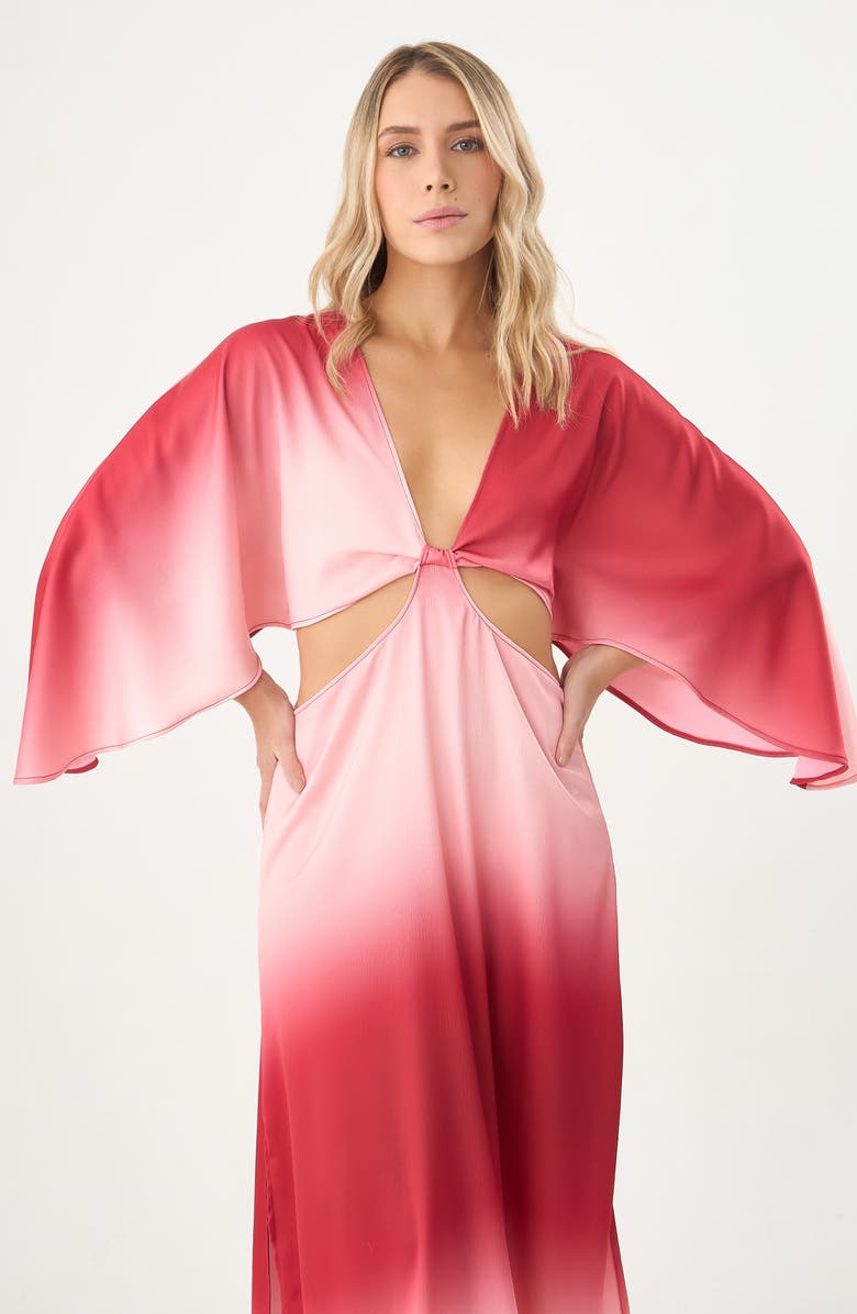 BOAMAR Avalon Cutout Cover-Up Maxi Dress, Alternate, color, Pink