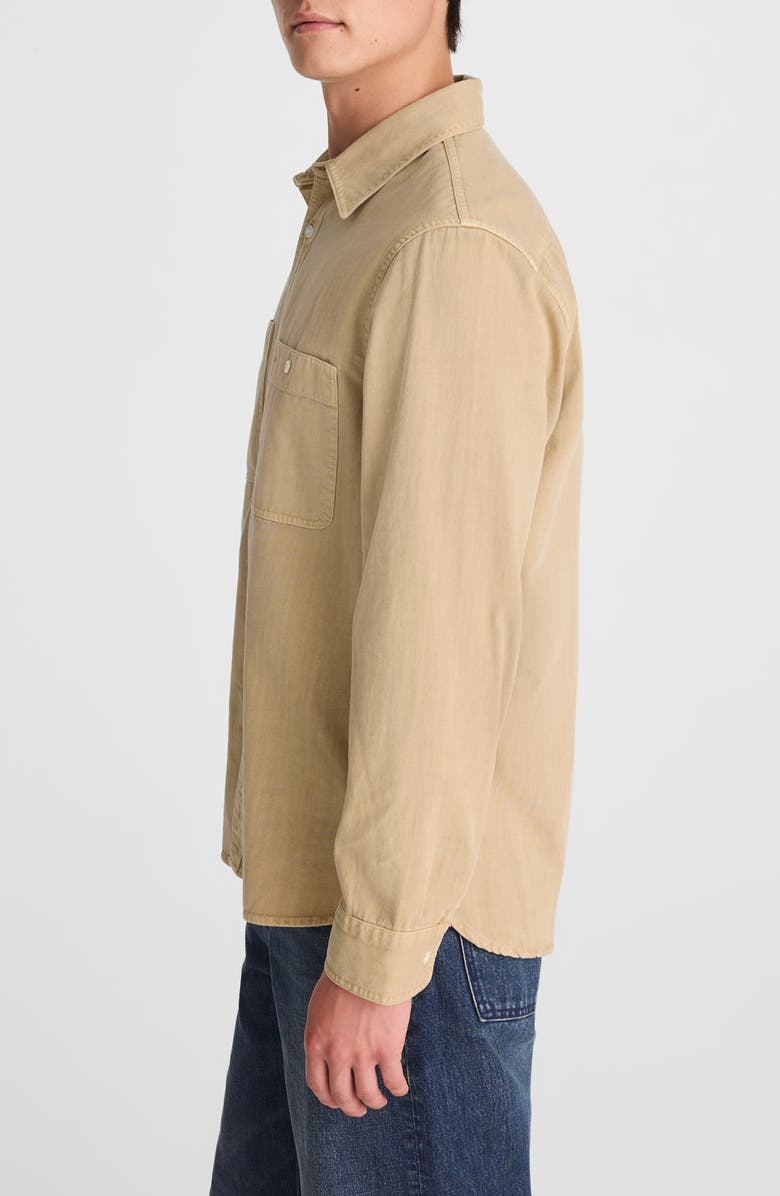 Madewell Cotton Button-Up Work Shirt, Alternate, color, Distressed Rope