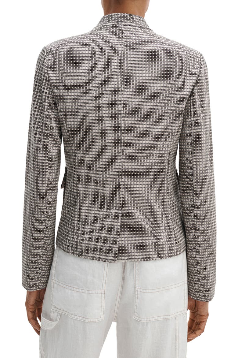 Mercer Ponte Blazer, Alternate, color, BLACK PLAID