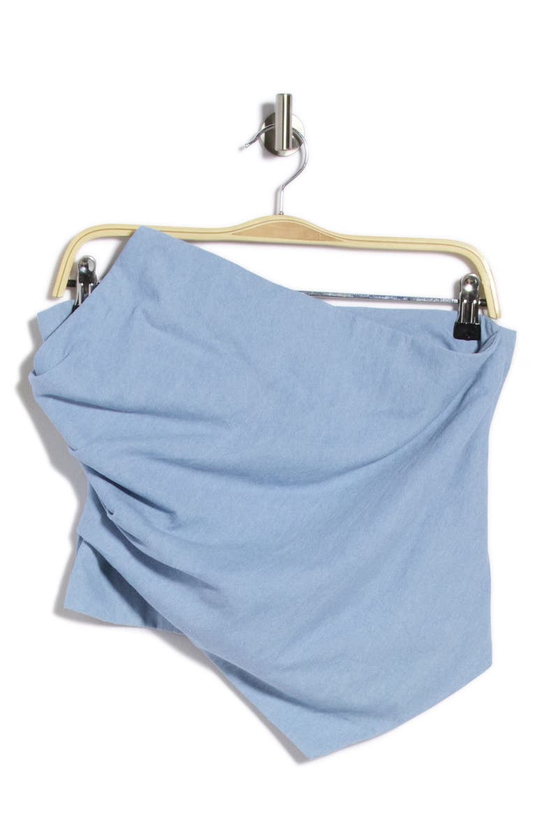 Arlo Strapless Cotton Top, Main, color, SKY