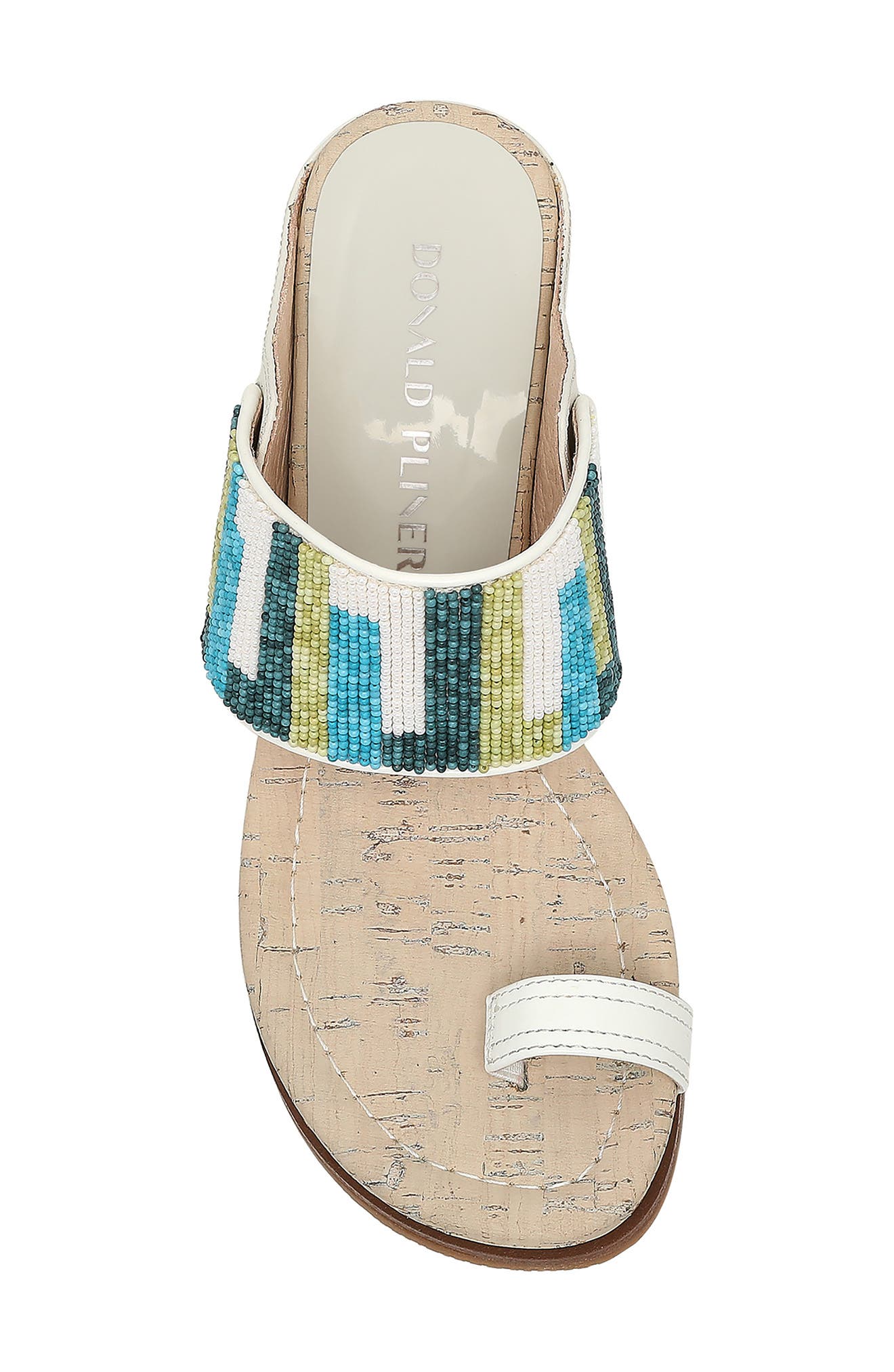Donald Pliner Greer Wedge Slide Sandal, Alternate, color, Blue Combo