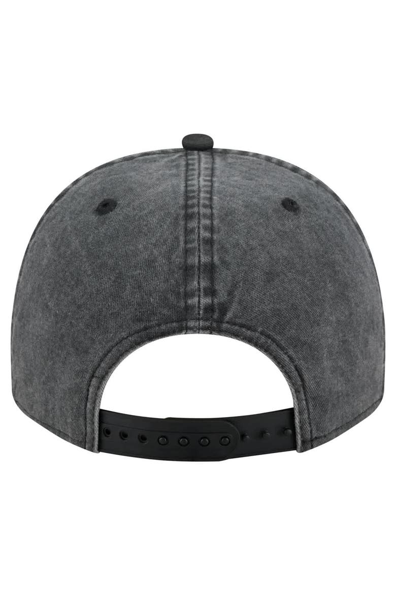 Men's New Era  Black Inter Miami CF Washed 9FIFTY A-Frame Adjustable Hat, Alternate, color, Black