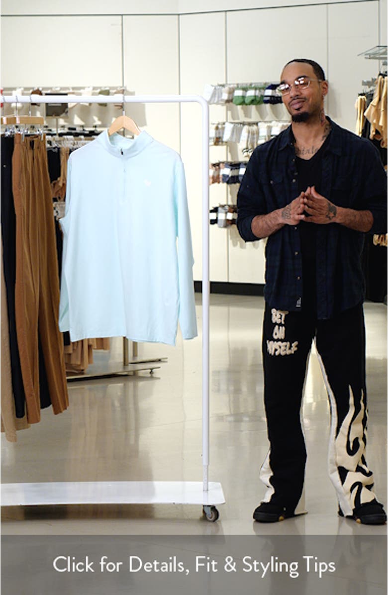 Moonlight Jade Quarter Zip Golf Pullover, sales video thumbnail