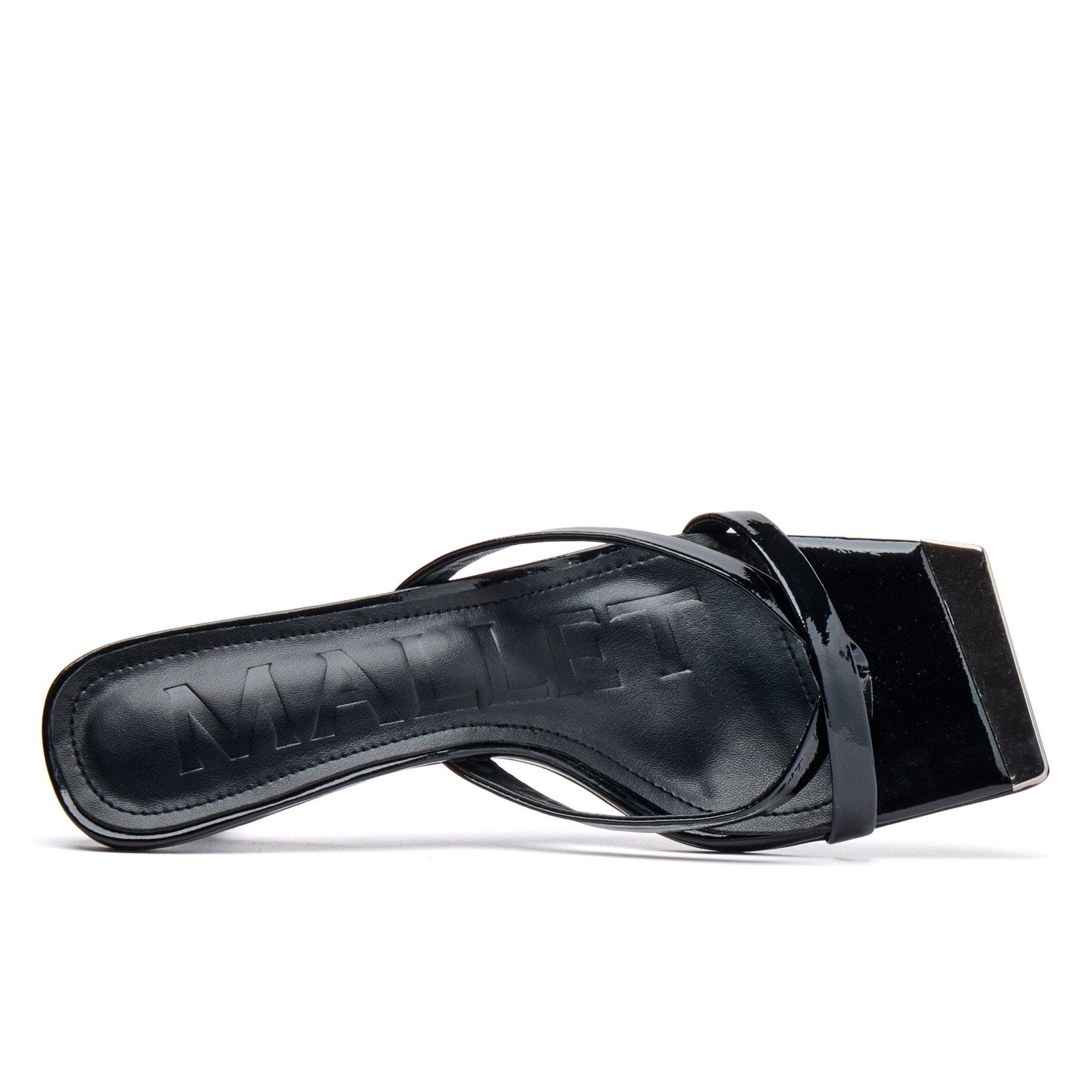 MALLET Elisa Patent Low Heel Shoes, Alternate, color, Black