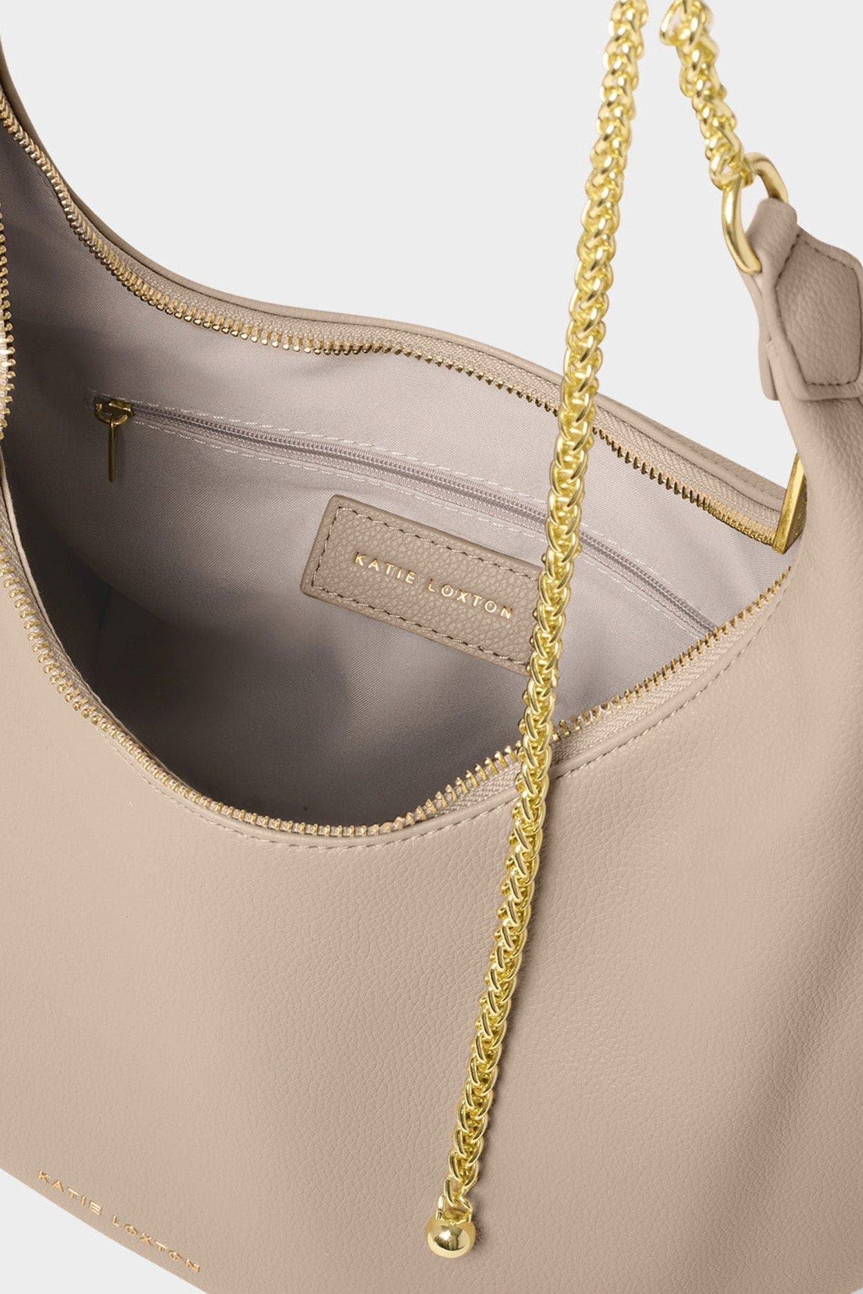 Remi Slider Chain Shoulder Bag, Alternate, color, Light Taupe