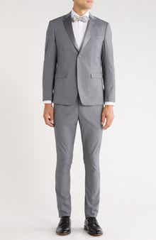 One-Button Satin Peak Lapel Tuxedo
