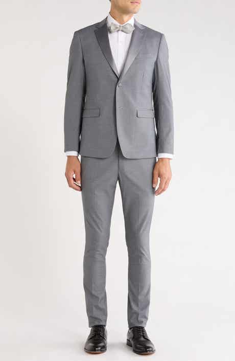 One-Button Satin Peak Lapel Tuxedo