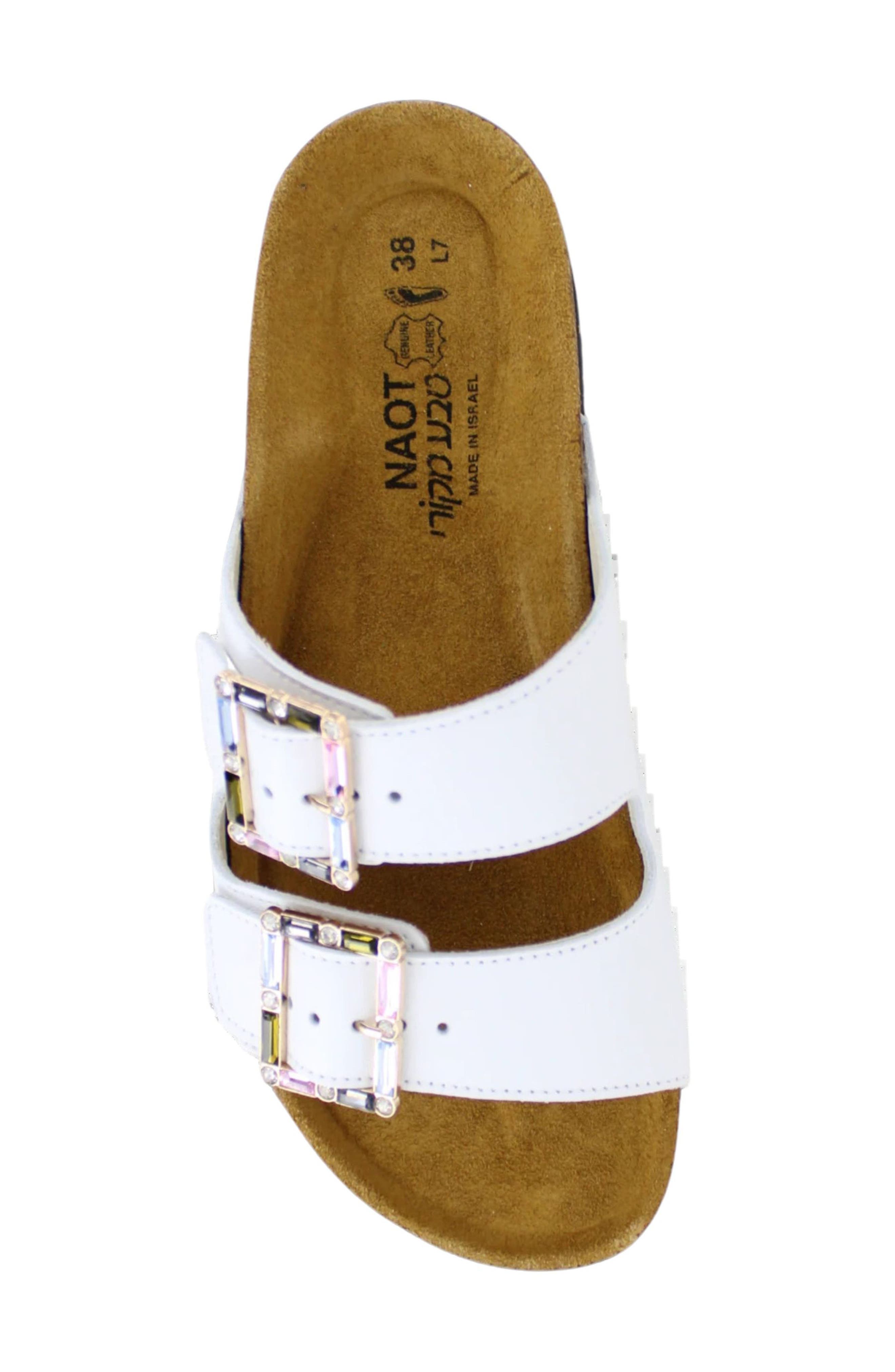 Santa Rosa Sandal, Alternate, color, WHITE LEATHER