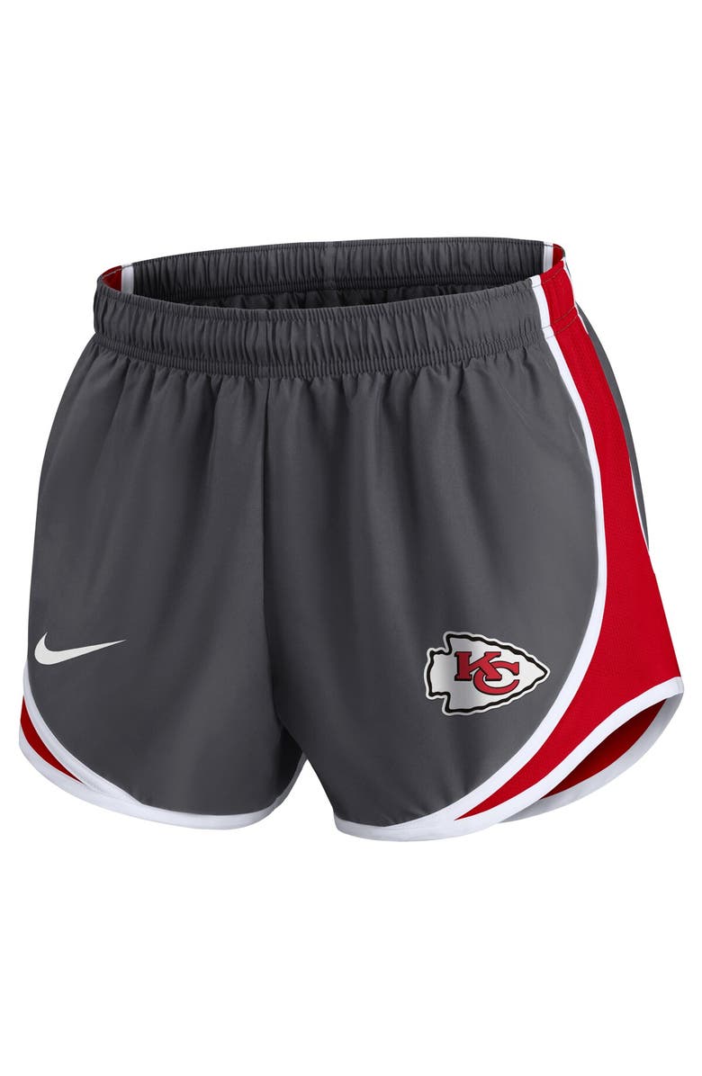 Nike Women's Nike Charcoal Kansas City Chiefs Logo Performance Tempo Shorts, Alternate, color, Charcoal