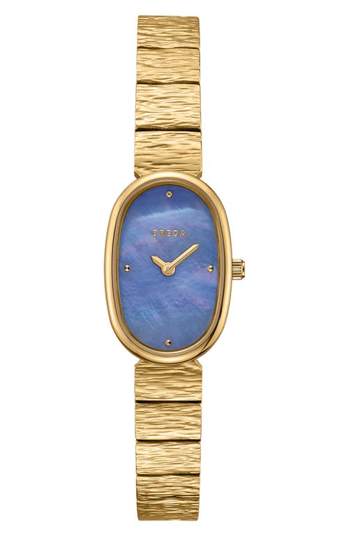 BREDA Jane Revival Bracelet Watch, 18mm in 18K Gold-Blue 