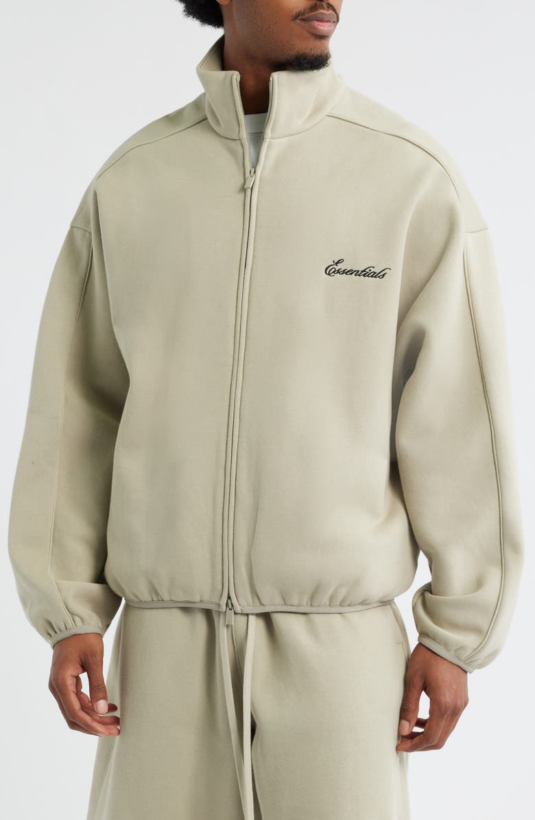 Fear of God Essentials Modern Fit Fleece Track Jacket, Alternate, color,