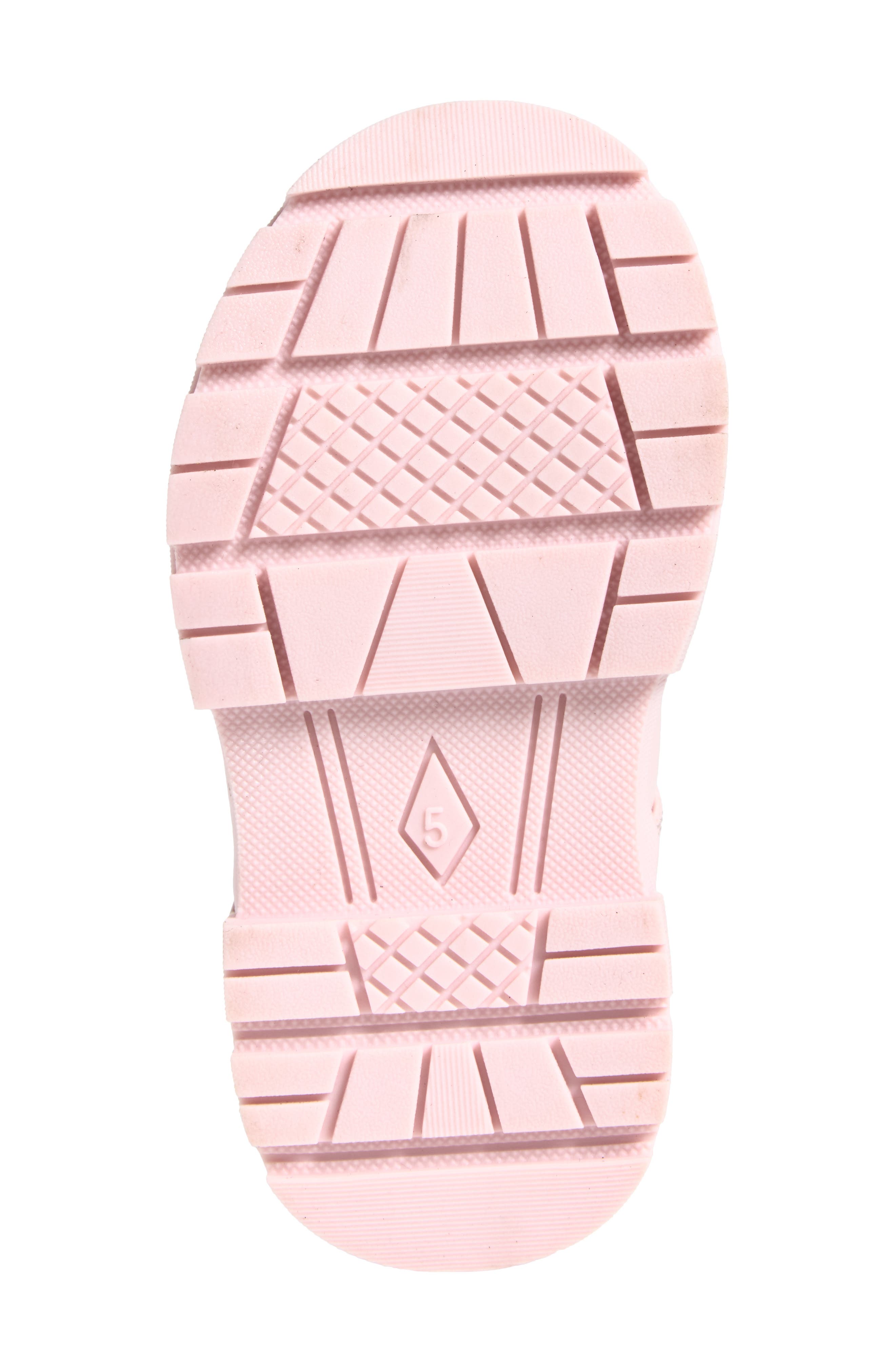 Kids' Estella Heart T-Strap Flat, Alternate, color, PINK BLUSH