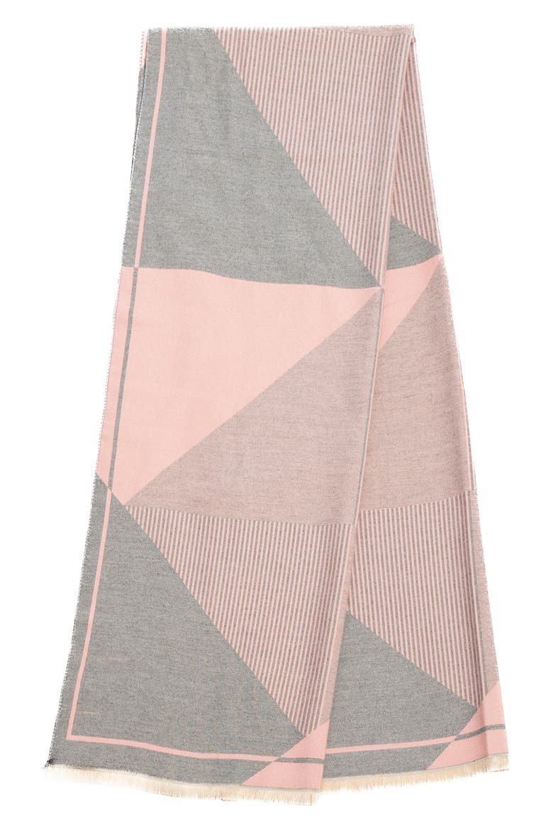 Mosaic Reversible Scarf, Alternate, color, BLUSH