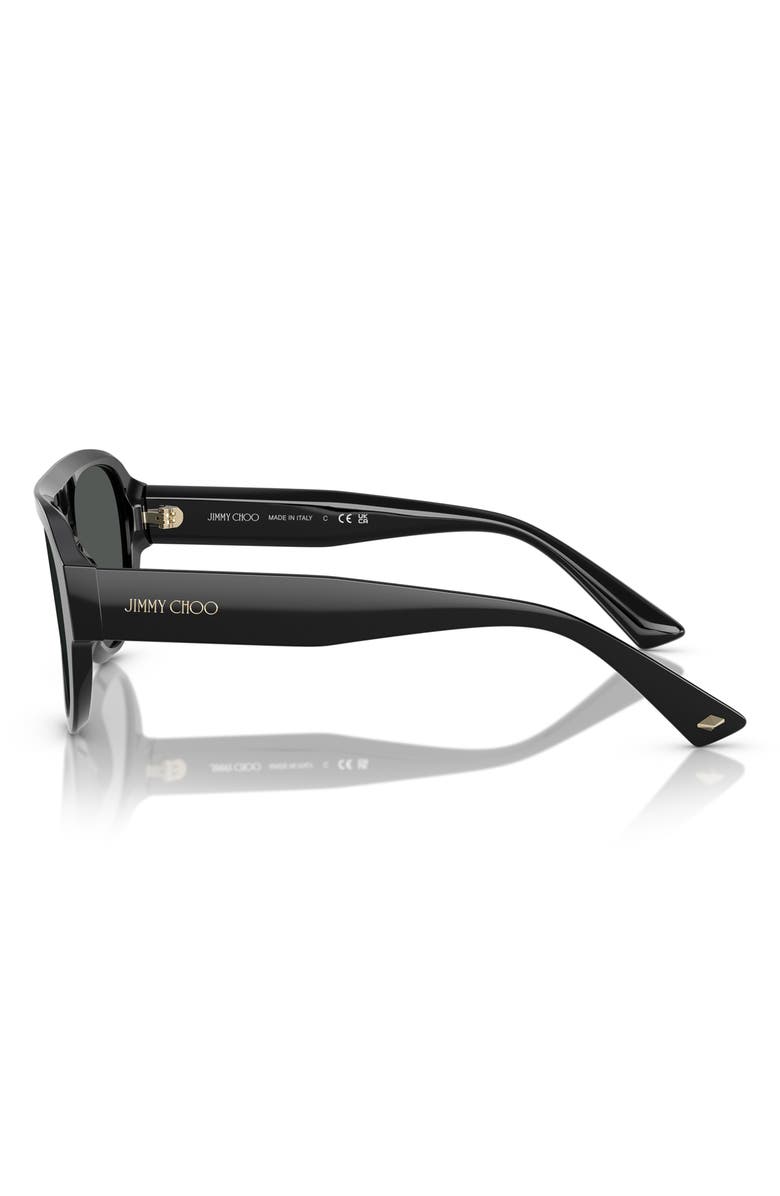 Jimmy Choo 55mm Pilot Sunglasses, Alternate, color,