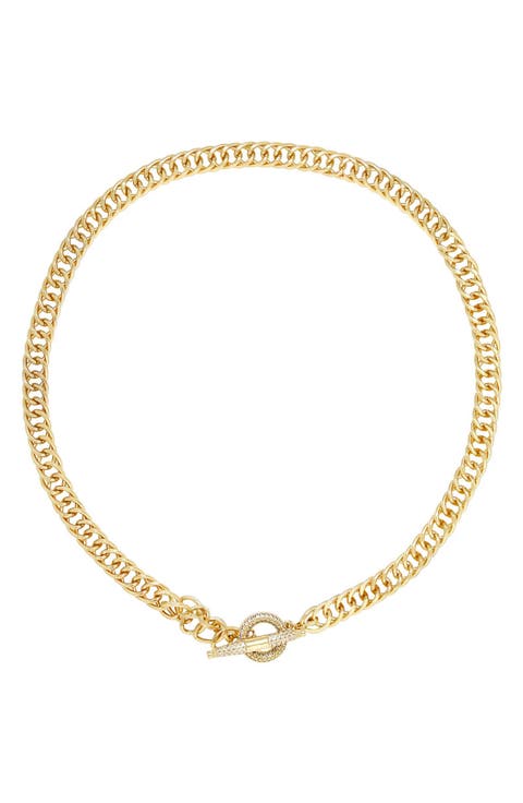 Crystal Toggle Necklace