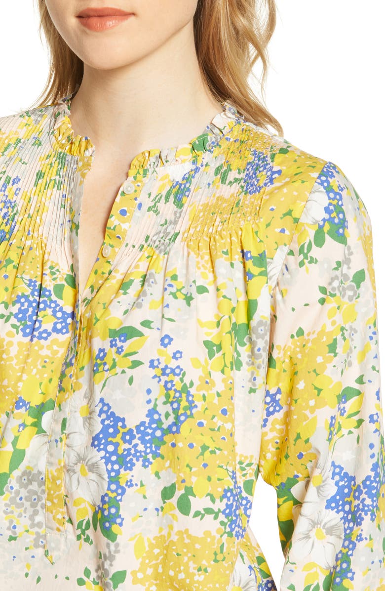 J.Crew Ruffle Classic Popover Shirt, Alternate, color, 