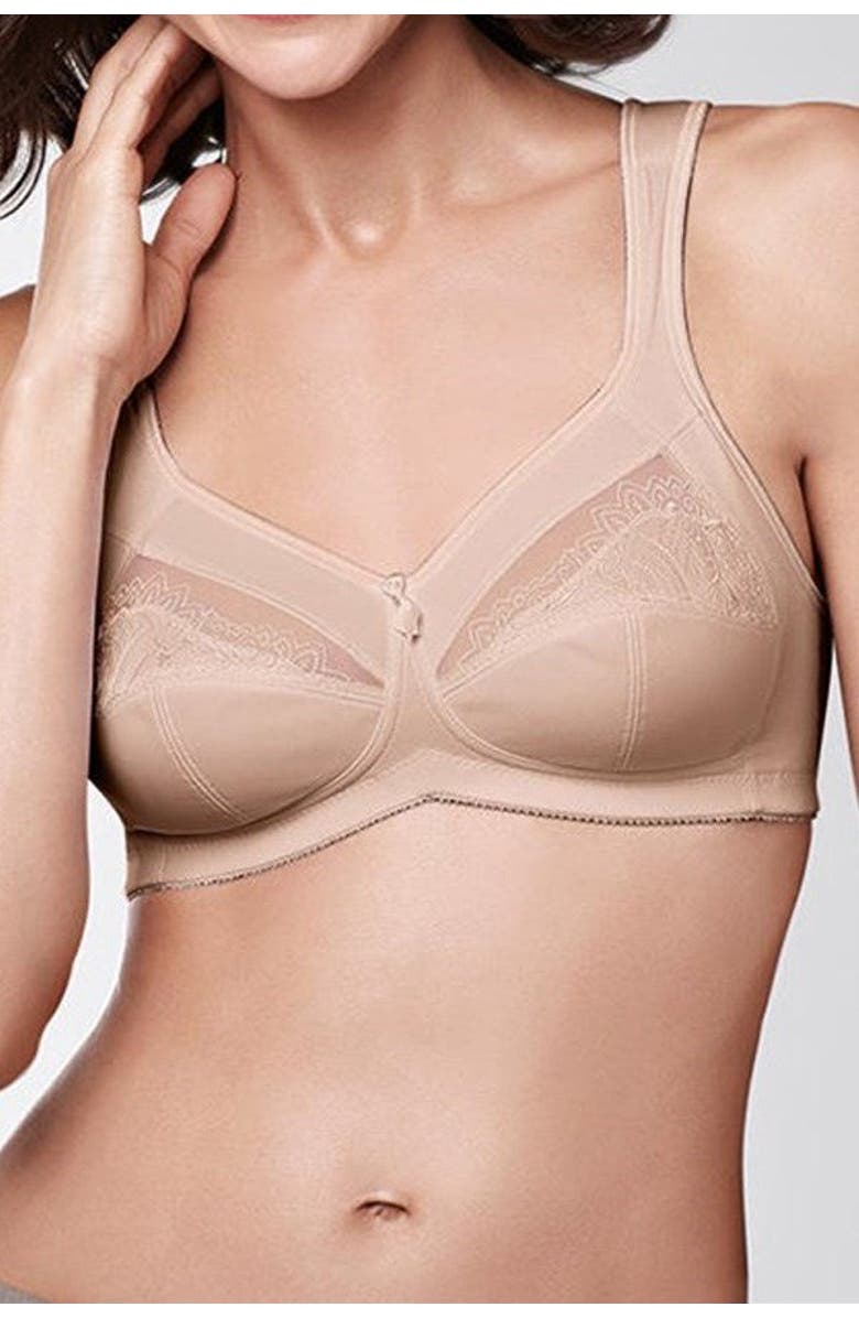 Amoena Isadora Wire-Free Bra, Main, color, Sand