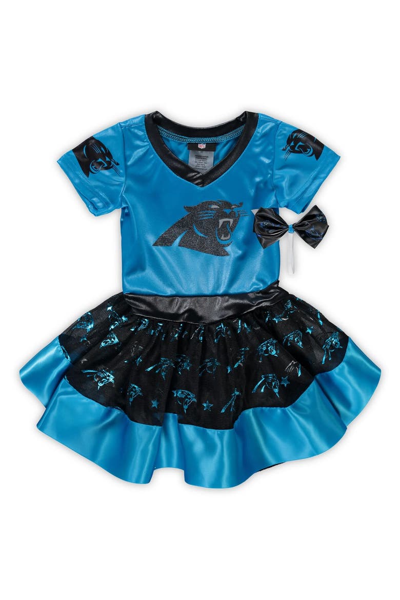 Girls Toddler Blue Carolina Panthers Tutu Tailgate Game Day V-Neck Costume, Main, color, Blue