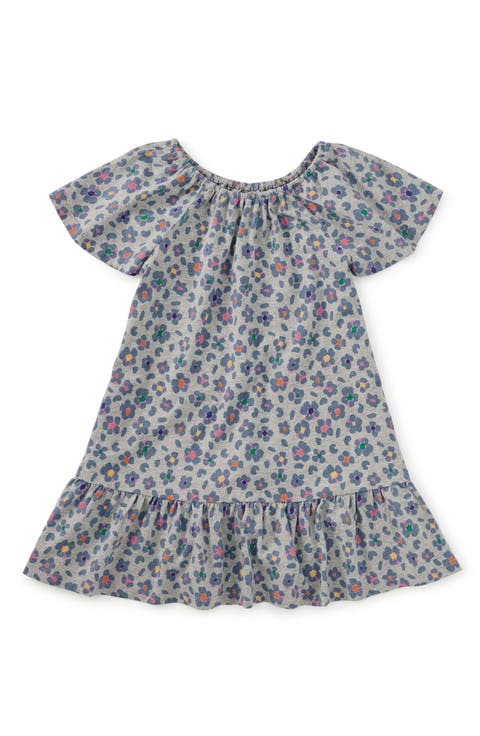 Flutter Sleeve Drop Skirt Dress