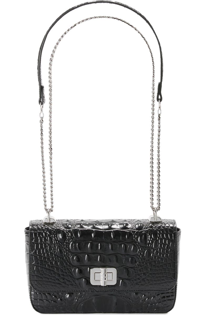 Brahmin Rosa Croc Embossed Leather Convertible Crossbody Bag, Alternate, color,