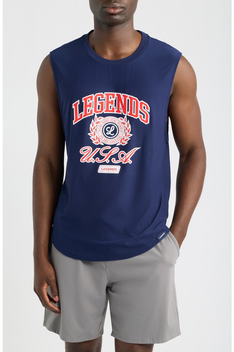 Circuit Performance USA Graphic Tank, Main, color, NAVY