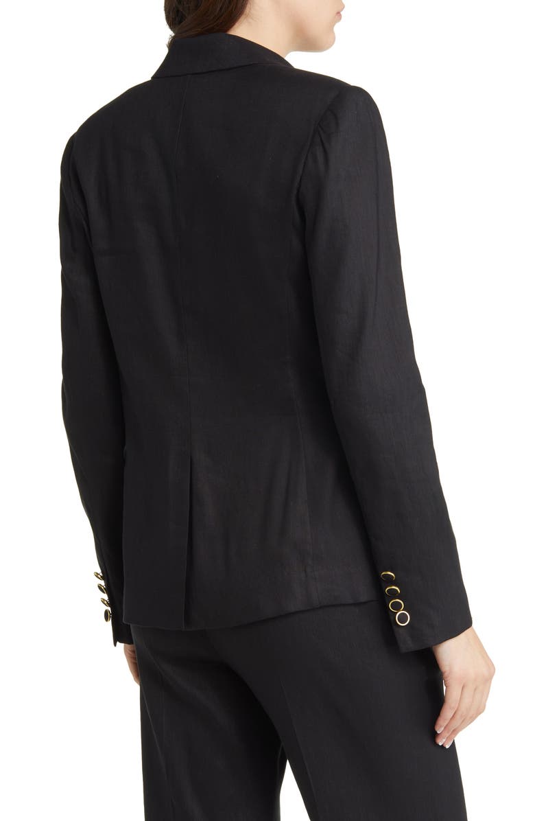 Milly Avery One-Button Linen Blend Blazer, Alternate, color, 