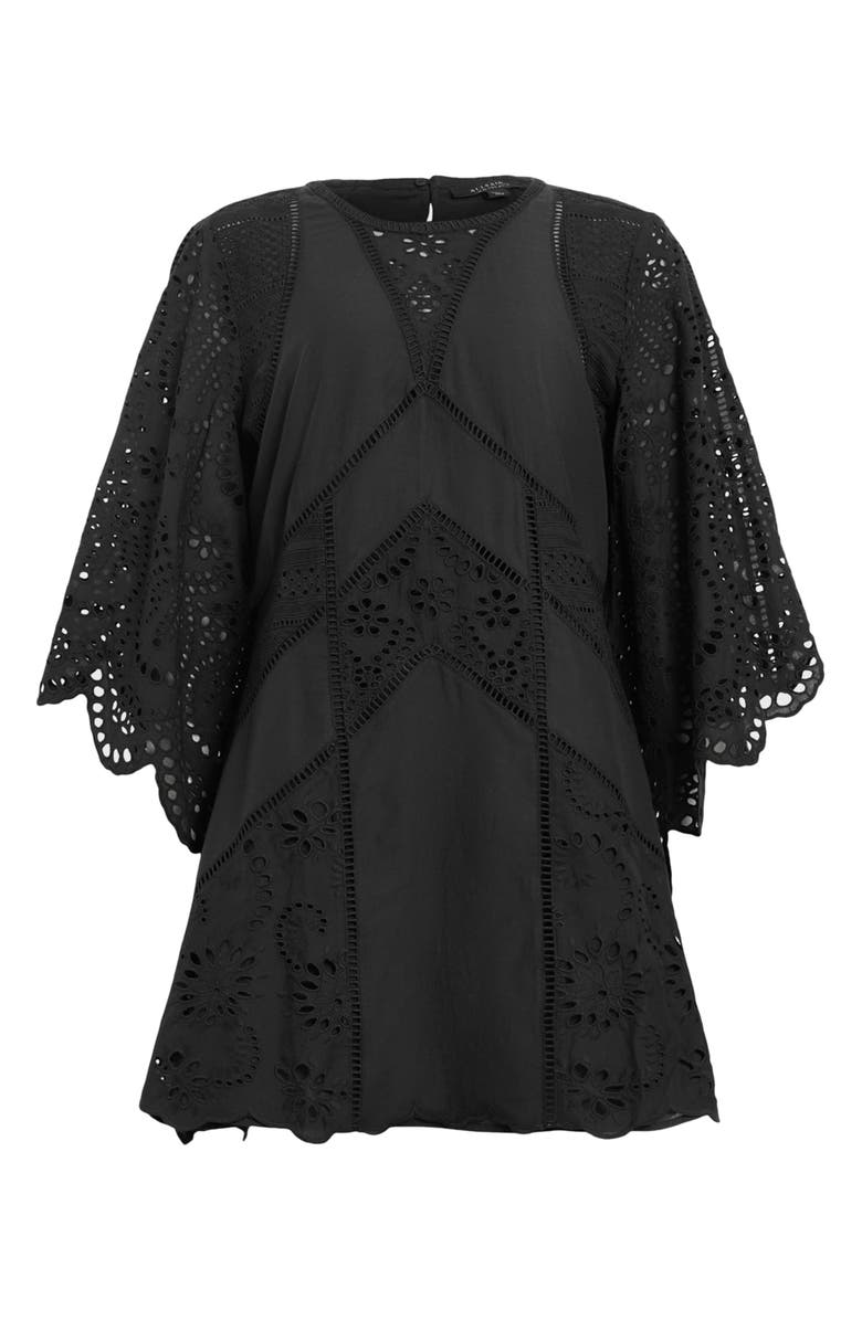 AllSaints Luci Eyelet Embroidered Minidress, Alternate, color,