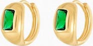 Bearfruit Jewelry Sterling Silver 18k Gold Plated Lois Huggies Bold Gold Dainty