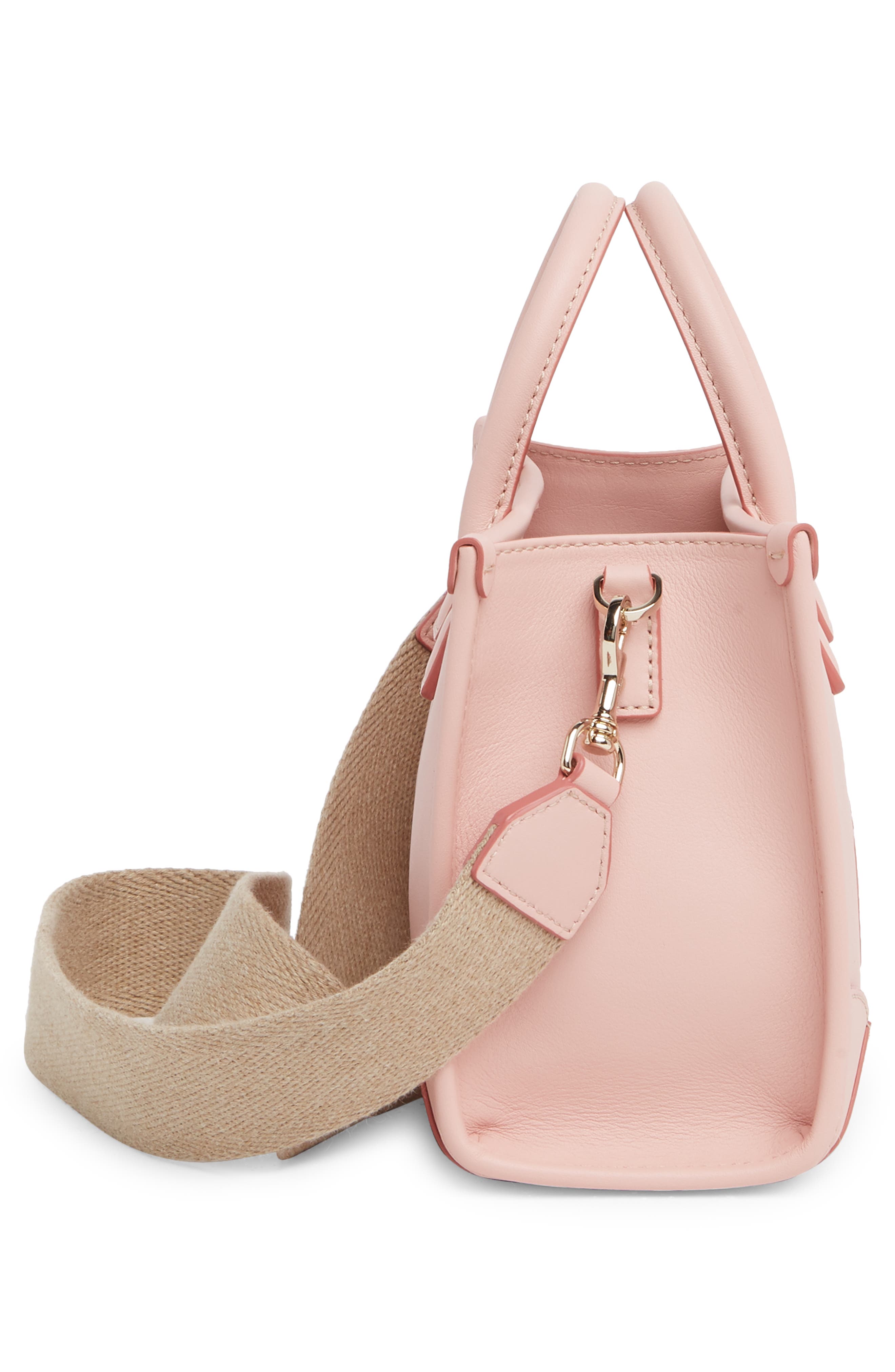 MCM Munchen Mini Tote Handbag, Alternate, color, 