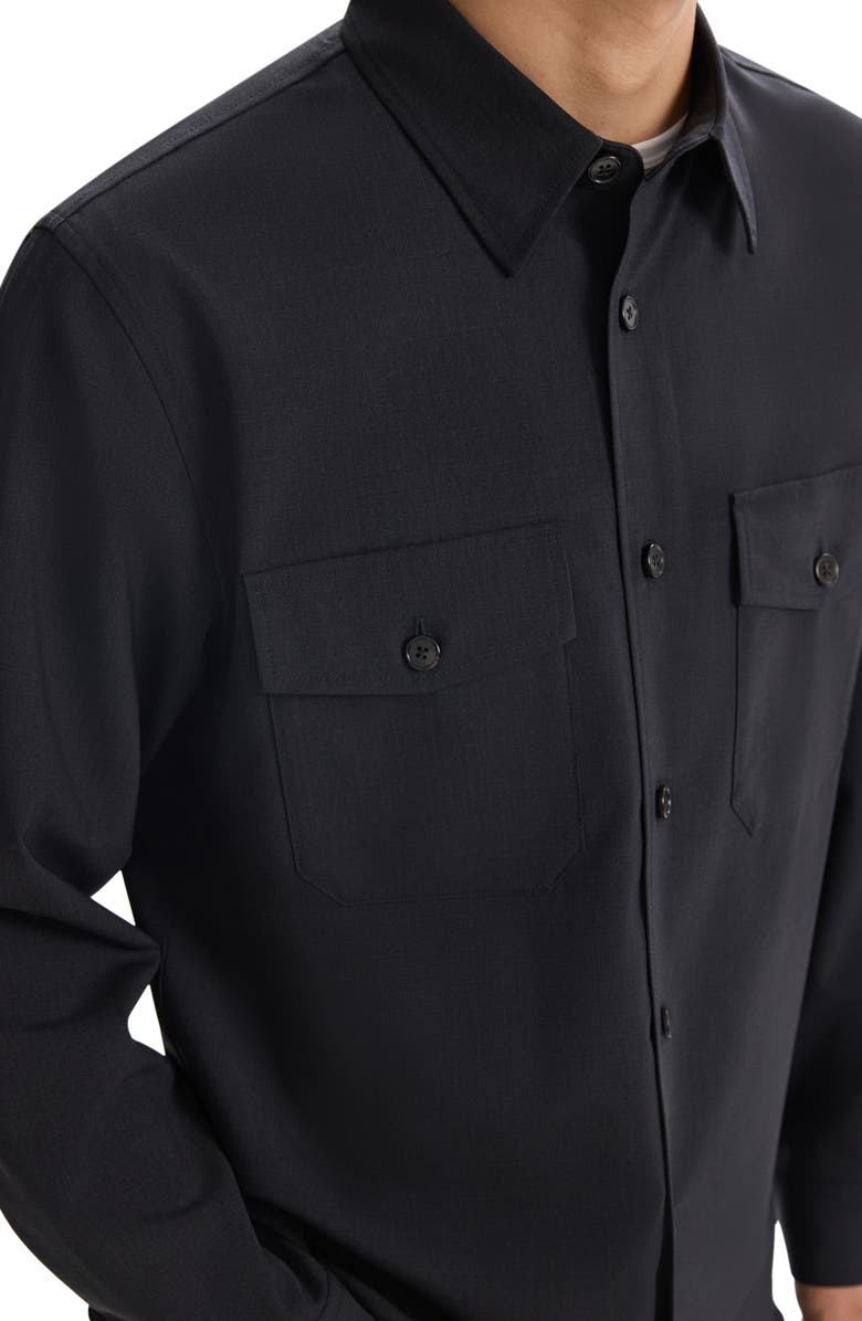 Theory Garvin Stretch Wool Button-Up Shirt Jacket, Alternate, color, 