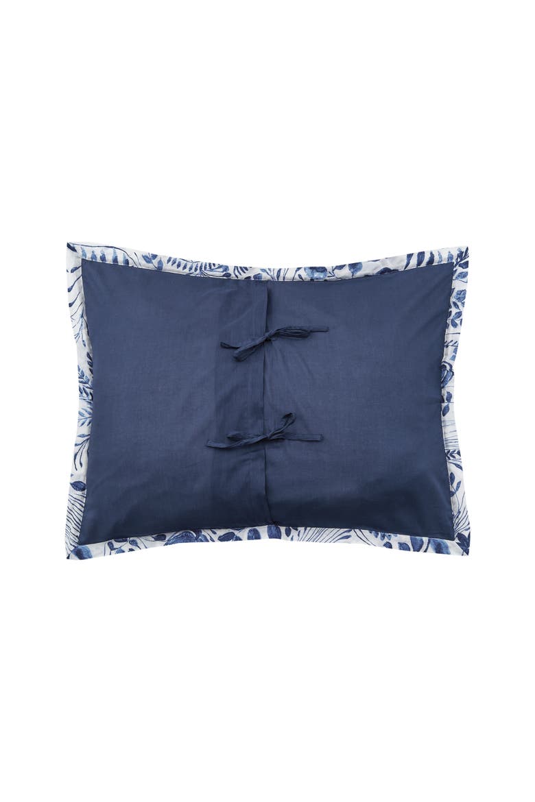 20" x 26" Starla Floral Flowers Decorative Standard Pillow Sham, Alternate, color, Blue