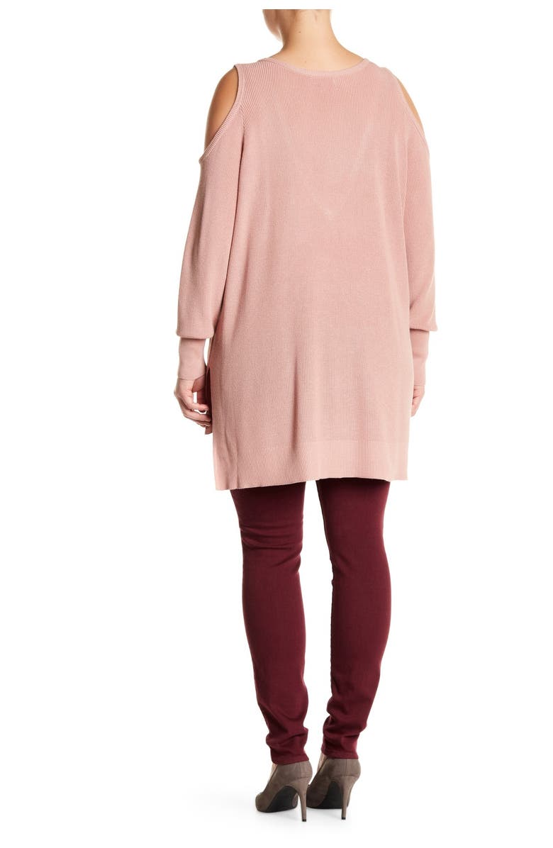 14th & Union Cold Shoulder Knit Sweater, Alternate, color, 