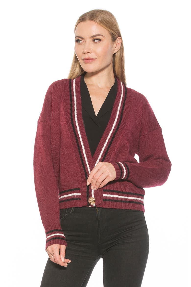 Cathrine Knit Sweater, Alternate, color, BURGUNDY MULTI