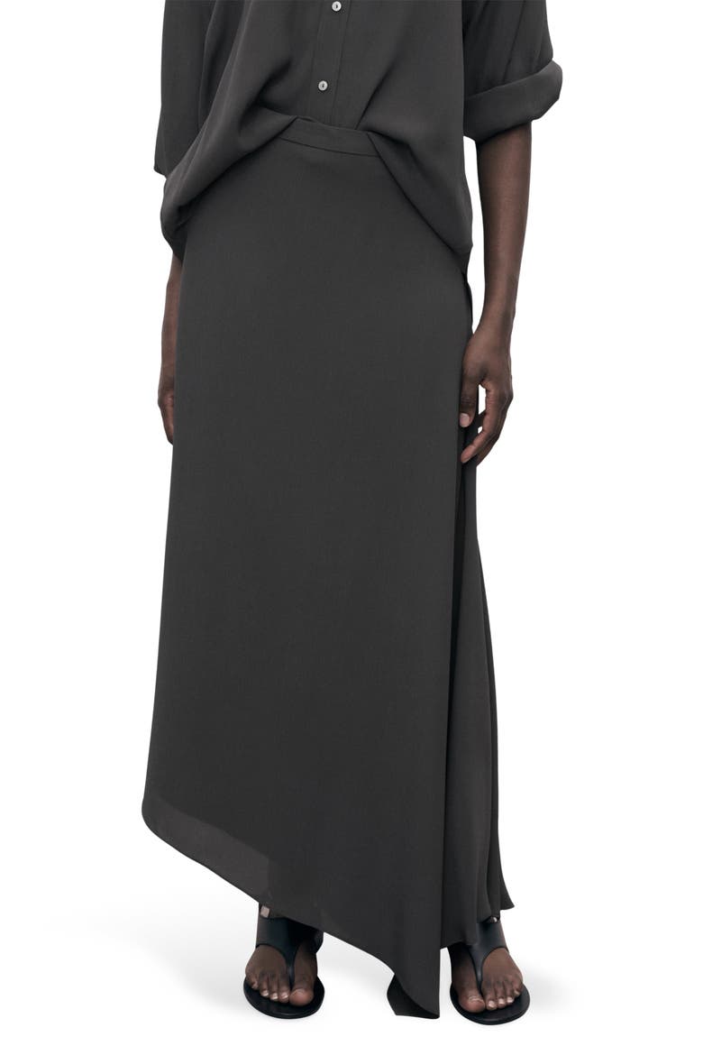 Asymmetric Maxi Skirt, Main, color, MEDIUM GREY