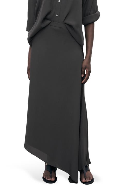 Asymmetric Maxi Skirt