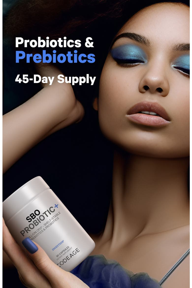 SBO Probiotic 50 Billion CFU +Prebiotics Supplement, Alternate, color, White