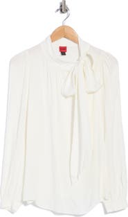 BOSS Cerela Tie Neck Top