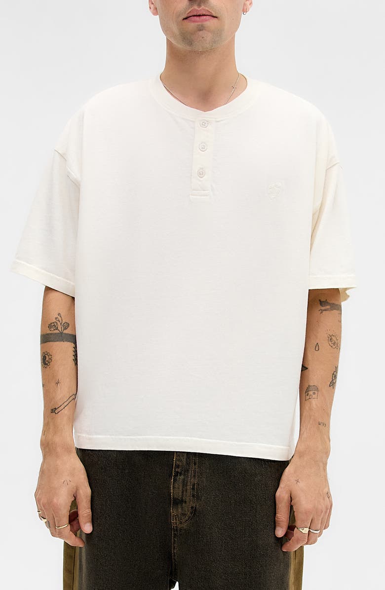 BDG Urban Outfitters Henley T-Shirt, Main, color, Ecru