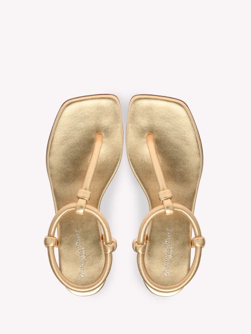 Gianvito Rossi Juno Thong Sandals In Gold