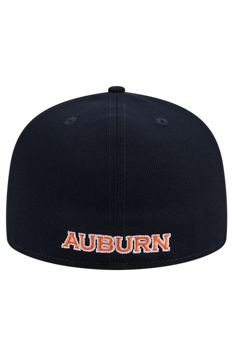 New Era Men's New Era Navy  Auburn Tigers Throwback 59FIFTY Fitted Hat, Alternate, color, Navy