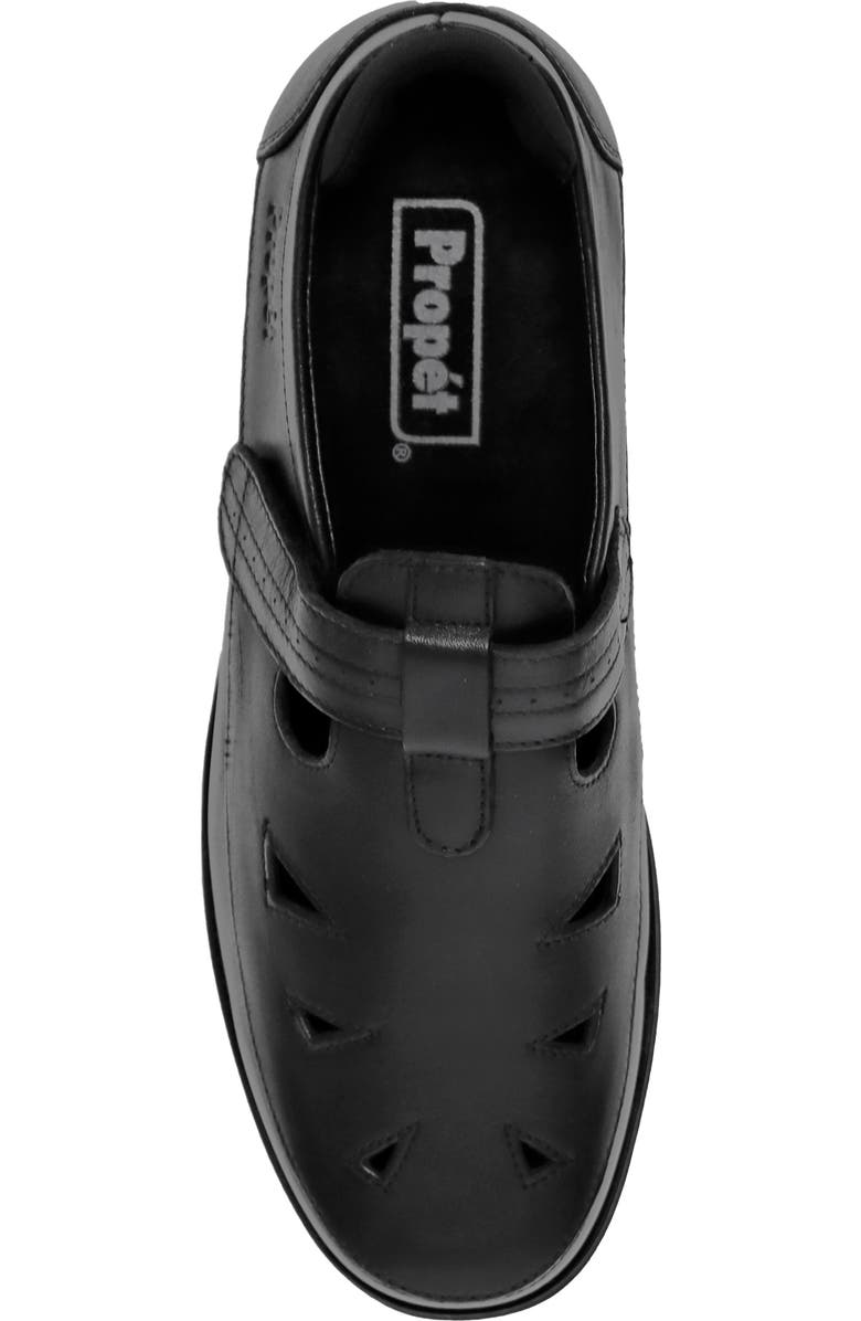 Propét Helen T-Strap Flat, Alternate, color, Black