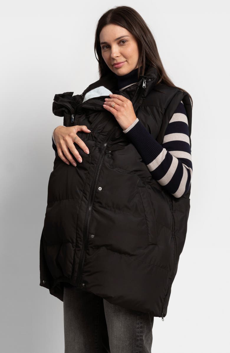 Seraphine Belted Maternity Puffer Vest, Alternate, color,