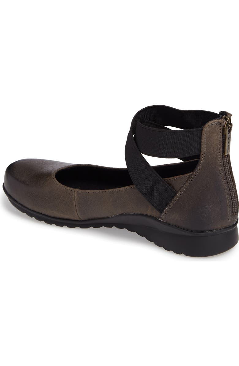 Aetrex 'Dakota' Ankle Strap Ballet Flat, Alternate, color,