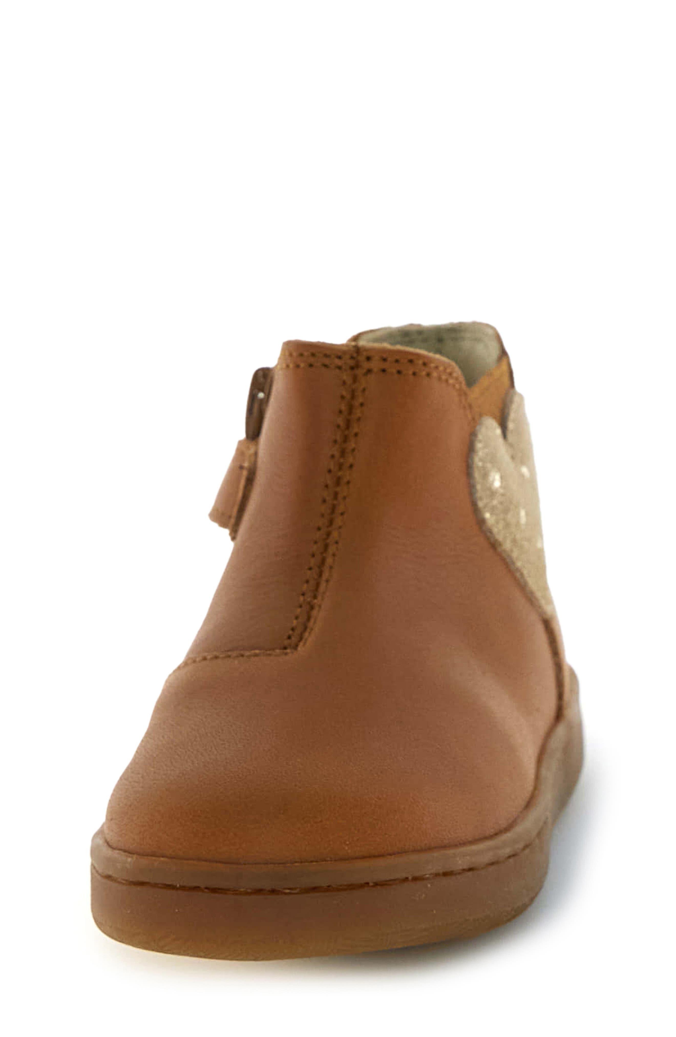 Kids' Glarny Bootie, Alternate, color, MEDIUM BROWN