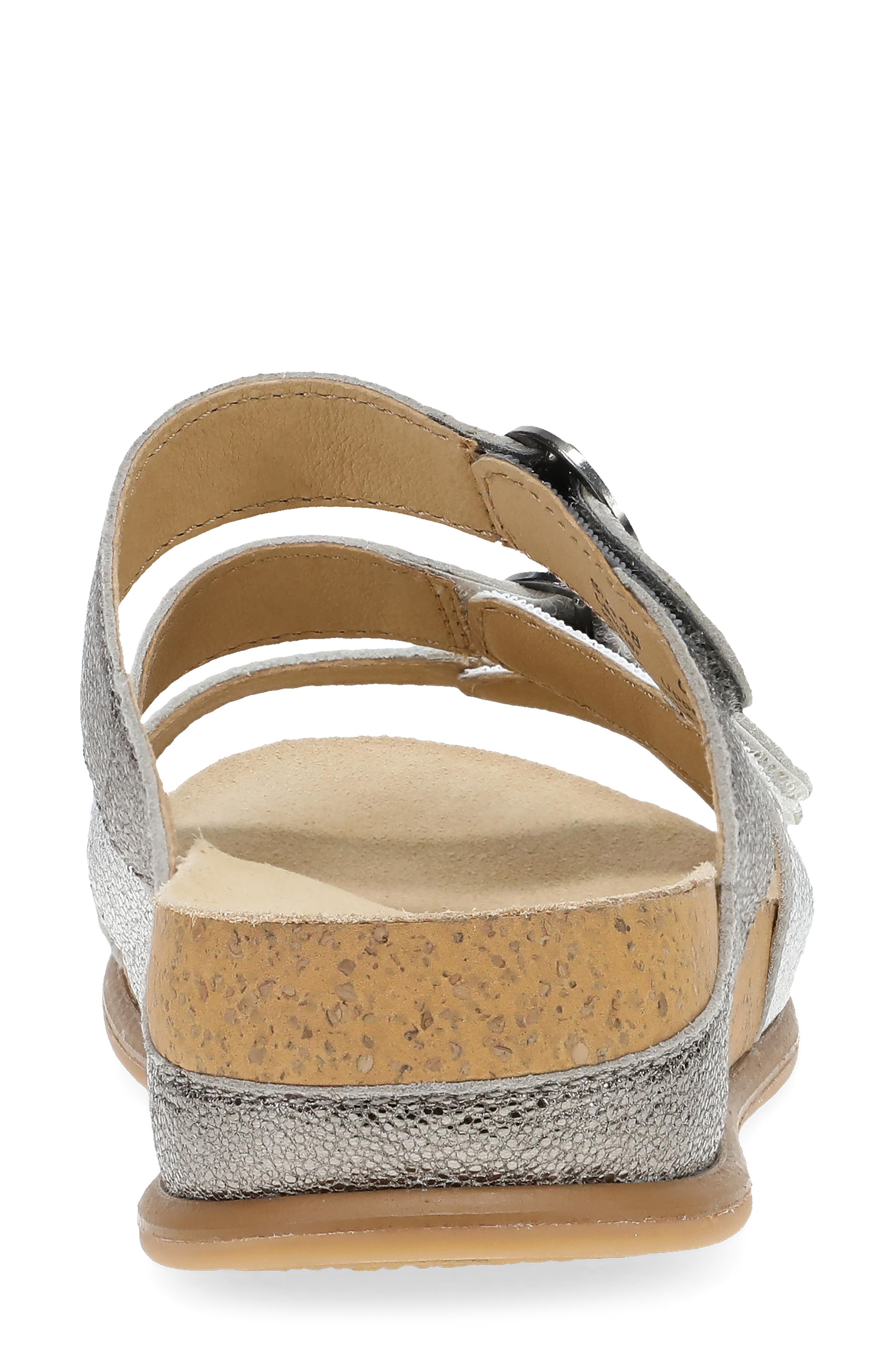 Campbell Platform Wedge Slide Sandal, Alternate, color, PEWTER MULTI